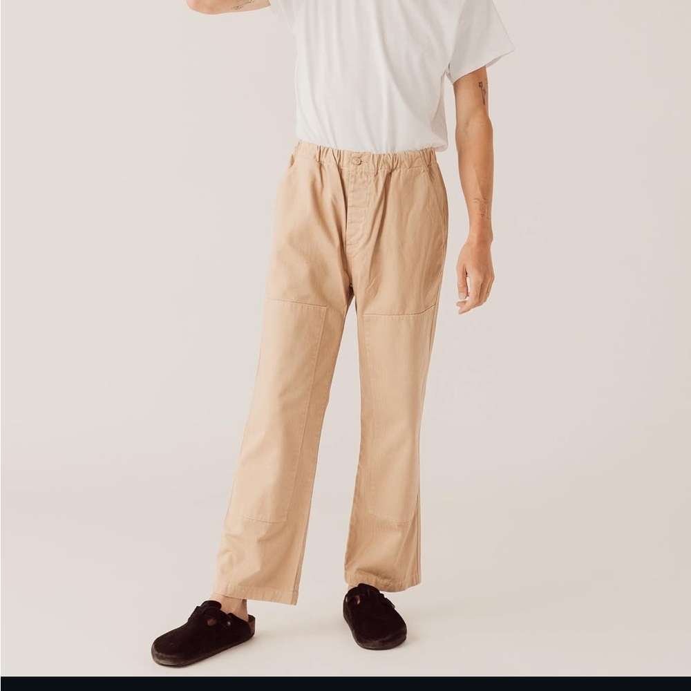 Hey Gang Herringbone Chore Pants